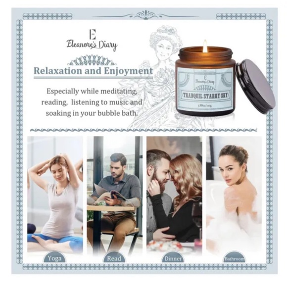 Set of 4 scented candles gift set - Picture 5 of 5